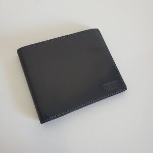 (NEW) Coach Men's Leather Bifold Wallet, Black